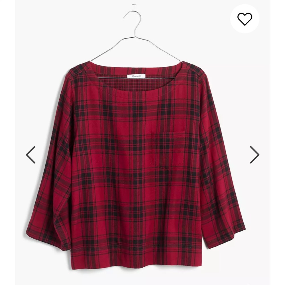 Madewell Herald Tee in Curtis Plaid